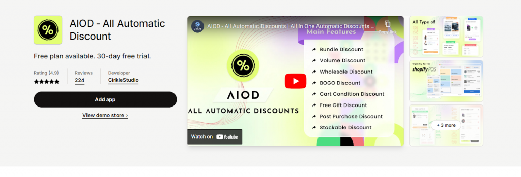 Best Discount Apps for Shopify
AIOD ‑ All Automatic Discount